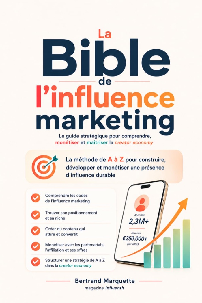 Couverture du livre La Bible de l'influence marketing par Bertrand Marquette